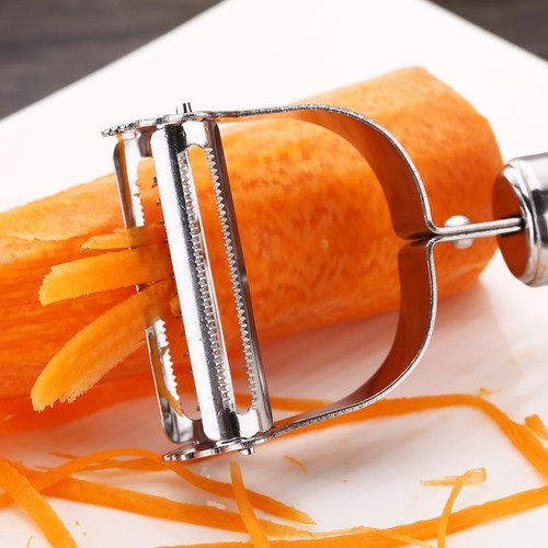 Hochwertige Edelstahl Kartoffel Gurke Karotte Reibe Julienne Schäler Gemüse Obst - Bild 13 von 24