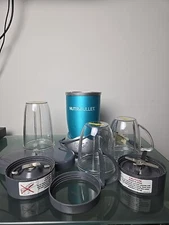 Nutribullet Magic Bullet Nb-101b Lot Accessories TESTED 1 Blender 2 Blade 3 Cup