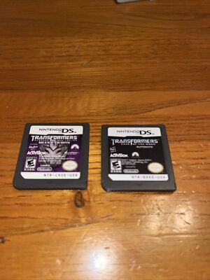 Transformers Lot of 2: Deceptacon s, and dark of the Moon Autobots cartridges DS