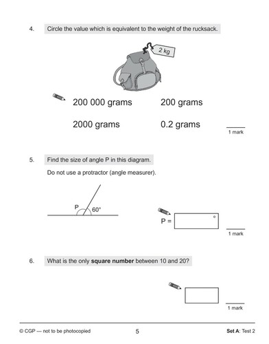 KS2 Year 6 Maths SAT Buster 10-Minute Test Foundation with Answer Ages 10-11 CGP - Picture 7 of 12