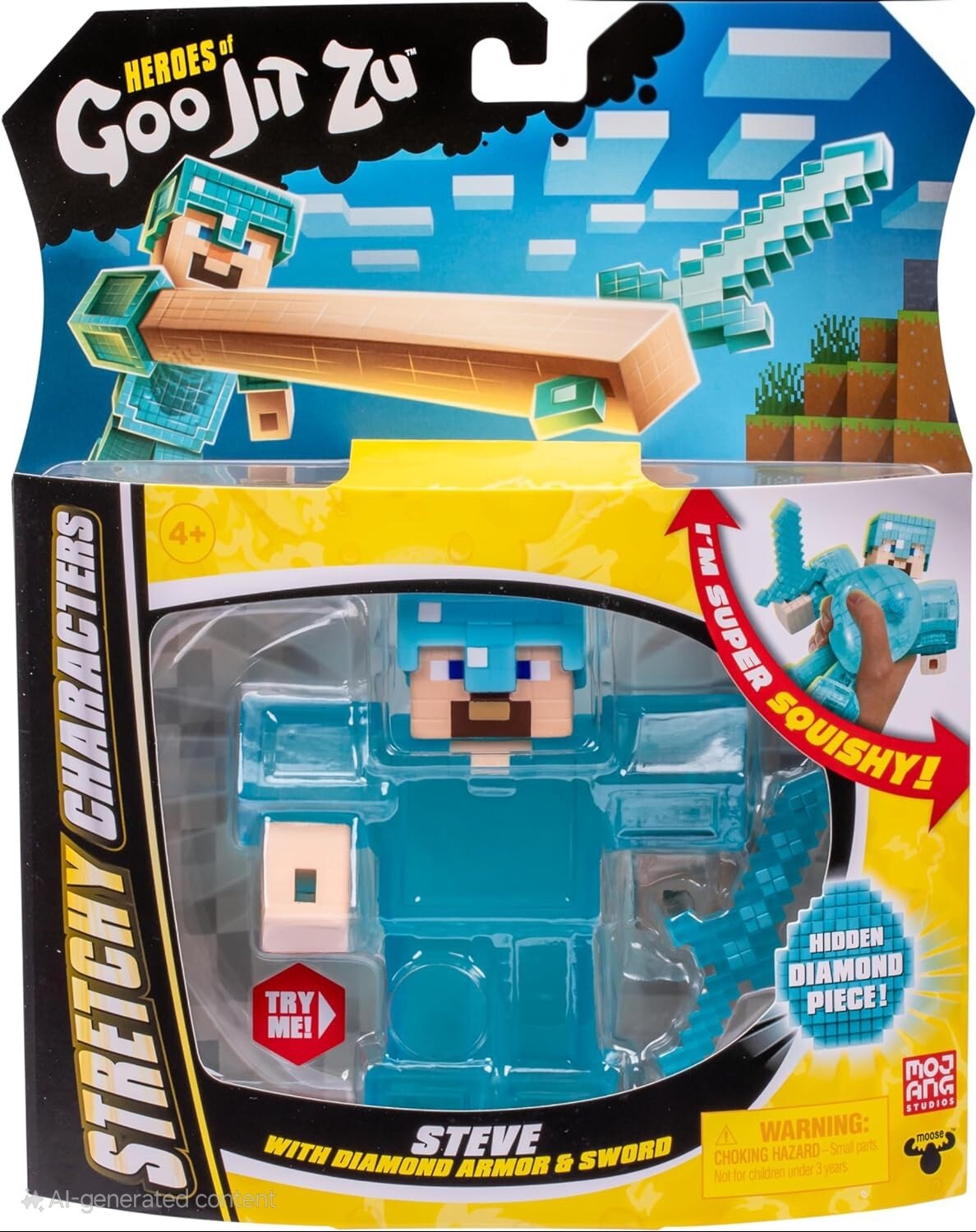 Heroes of Goo Jit Zu Minecraft Stretchy Characters STEVE