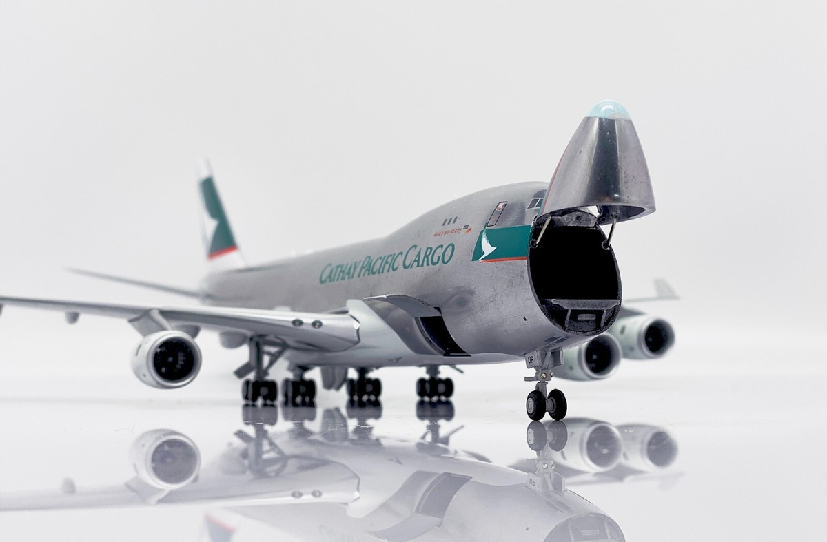 航空機・ヘリコプター JFox Cathay Cargo Boeing 747-400F 1/200 JC Wings Interactive 1:200 Cathay Pacific Cargo B747-400F 'Silver