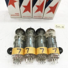 Quad of Sovtek 6BQ5 / EL84 Tubes Tested and Matched (e)