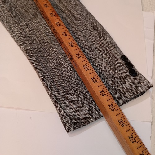 Versini 100% Silk Black & White Tweed Men's Blazer/Sports coat Sz 44R - Picture 9 of 12