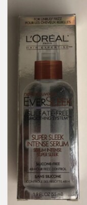 (1) L'oreal Eversleek Super Sleek Intense Serum 1.9 oz 48 Hour Frizz Control SEE