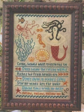 EBB & FLOW--Carriage House Samplings--Mermaid--Counted Cross Stitch Pattern