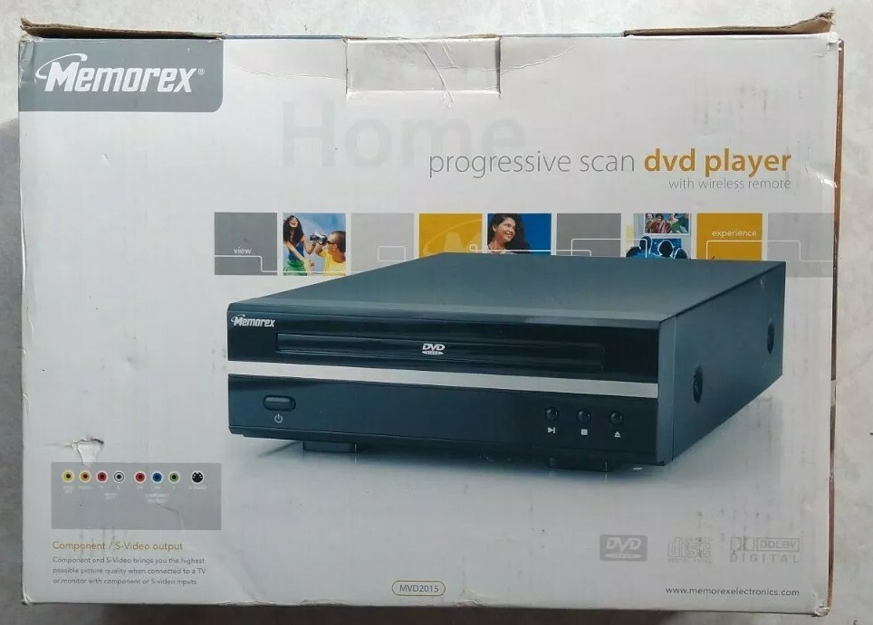 OPEN BOX Memorex MVD2015 Progressive Scan DVD CD Player No Remote Included