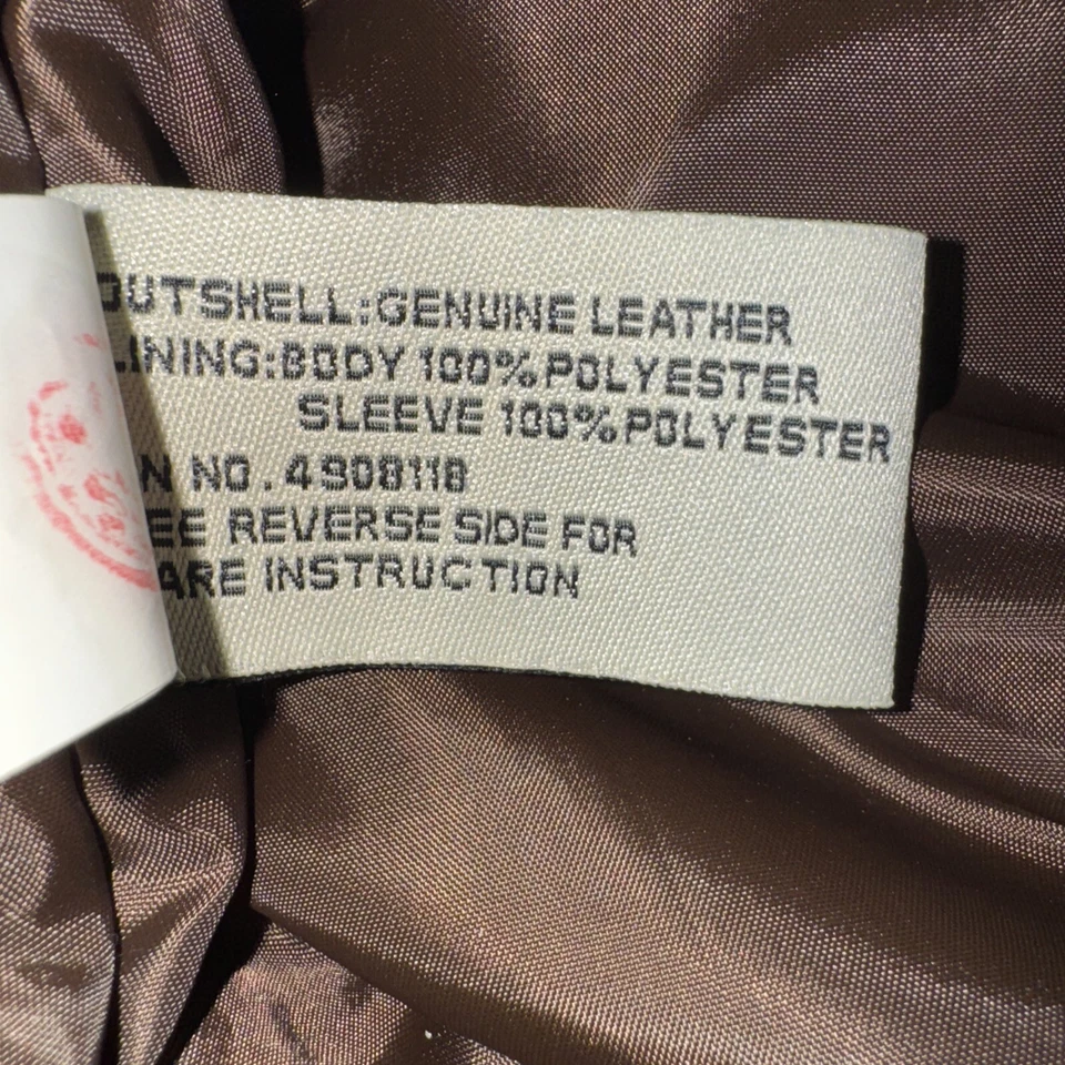 Boston Harbour Suede Leather Jacket Coat size XL Chocolate Brown Full Zip - Image 3 of 4