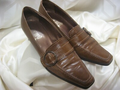Damenschuhe Gr. 39 Passione Due Absatz 4cm aussen Leder hellbraun innen Leder br