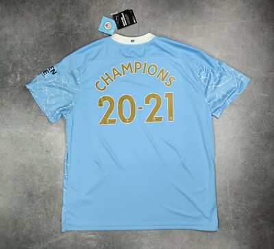 Puma Manchester City 20/21 Home Soccer Jersey Men's XXL Blue