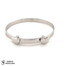 925 Sterling Silver Engraved Christening Baby Bangle Personalised 5.2gr NEW