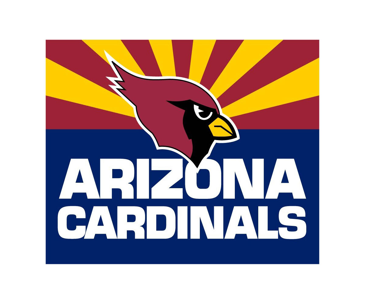 Наклейки/татуировки с логотипом команды Arizona Cardinals (3 упаковки)