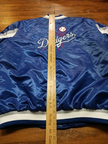 Los Angeles Dodgers Starter MLB Baseball Blue Satin Jacket Sz Adult XXL - Picture 11 of 18