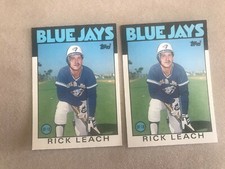 1986 Topps Traded Baseball Card #63T Rick Leach Toronto Blue Jays NMMT Free Ship