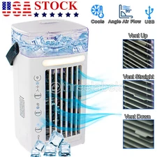 Mini Portable Air Conditioner Personal Space Evaporative Air Cooler AC Dual Fans