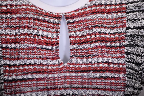 ST.JOHN Women's Tweed Red Gray Black White Jacket & NWT Dress Sz 10 - Picture 8 of 11