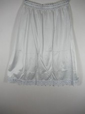 Vintage Olga Satin Skirt Half Slip Women Small Gray Nylon 963