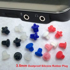 Multicolor Mini Dust Cover 3.5mm Silicone Rubber Plug Audio Protection Plugs Cap