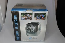 GPX 5" BLACK WHITE PORTABLE TV with AM/FM RADIO 3-way POWER TVP2