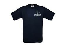 T-shirt z nadrukiem "Ratownictwo" + EKG / niebieski