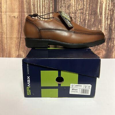 mens brown slip resistant dress shoes World's Most Comfortable Chestnut Brown Slip-On Dress Shoe
