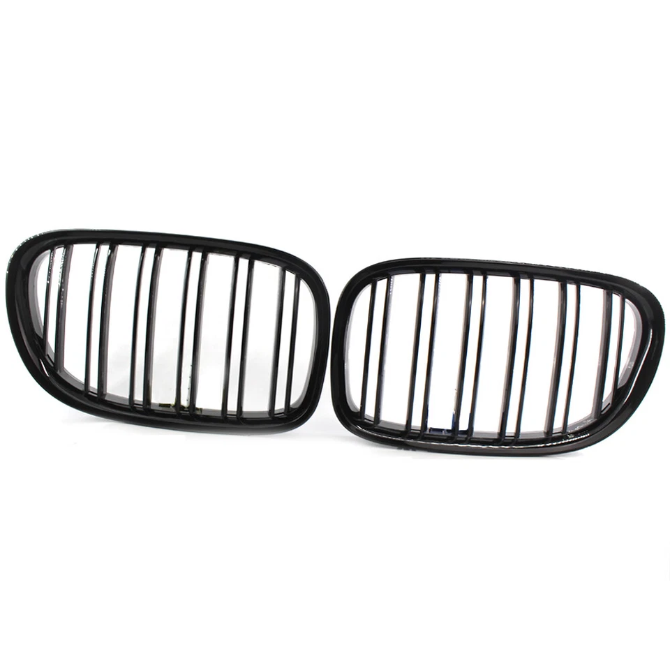 Parachoques delantero negro brillante ABS para BMW Serie 7 F01/F02 08-15 parrilla Foto 2 de 4