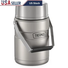 Stainless Steel Vacuum Insulated Food Jar W/ Carry Handle & Storage Containers