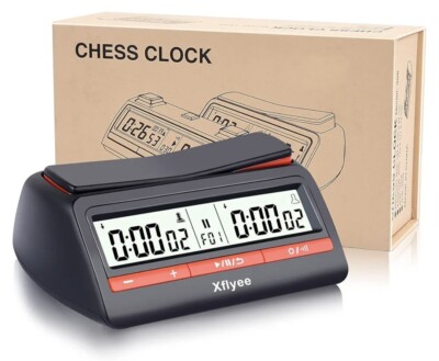 Xflyee Chess Clock - Digital Chess Timer, Available for Portable Timer for Board