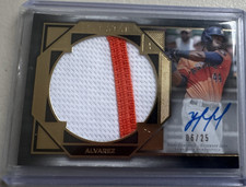 2022 Topps Five Star Autograph Jumbo Patch Relic Yordan Alvarez /25 Astros