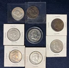8 Franklin Half Dollars - Mixed Dates and Mint Marks - $4.00 Face Value