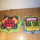 Man Cave Themed Cake topper Collectible Set of 2 Unique Decorative Accessories — photo 1