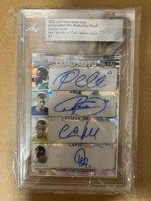 Brazil Soccer Legends 1/1 Neymar Pele Cafu Vinicius Autograph Card