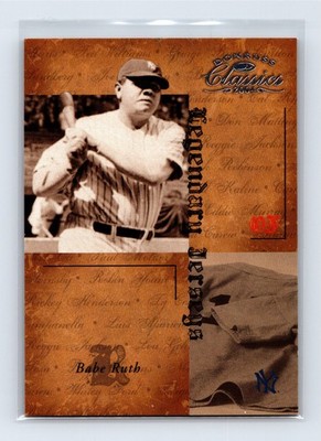 2004 Donruss Classics BABE RUTH New York Yankees Legendary Jerseys Insert /500