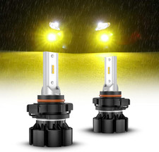 5201 5202 LED Fog Light Bulbs Yellow, 600 Brightness 5201 PS19W PS24W Fog Light