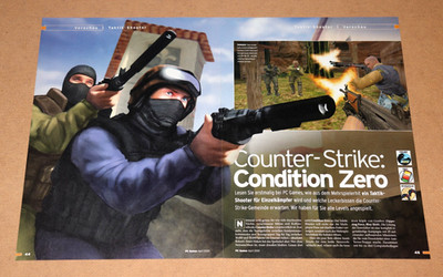 Counter-Strike Condition Zero Old Ad Poster Small Advertising 2 page Poster