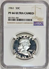 1961 Proof Franklin Half Dollar – NGC PF66 UCAM!