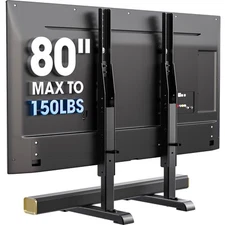 Universal TV Stand for 24-80 Inch LCD LED TVs, 7 Height Adjustable
