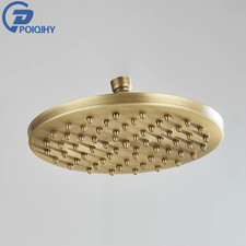 Brass Golden Rainfall Shower Head Shower Faucet Head Bathroom Replace Rain Showe