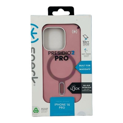 Speck iPhone 16 Pro Presidio2 ClickLock Case with MagSafe - Wednesday Pink
