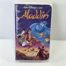 Disney s Aladdin VHS Black Diamond Classic Collection Clamshell B2G1 Free
