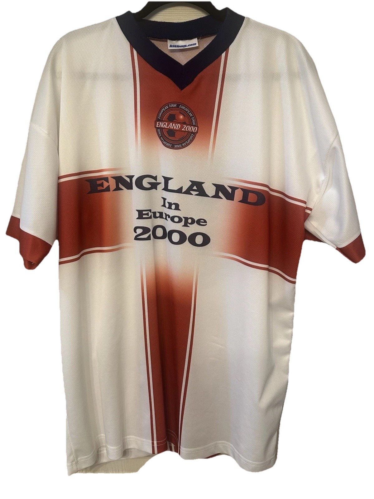 England In Europe 2000 Jersey Shirt Kibego Vintage Y2K Athletic Tour Mens XL