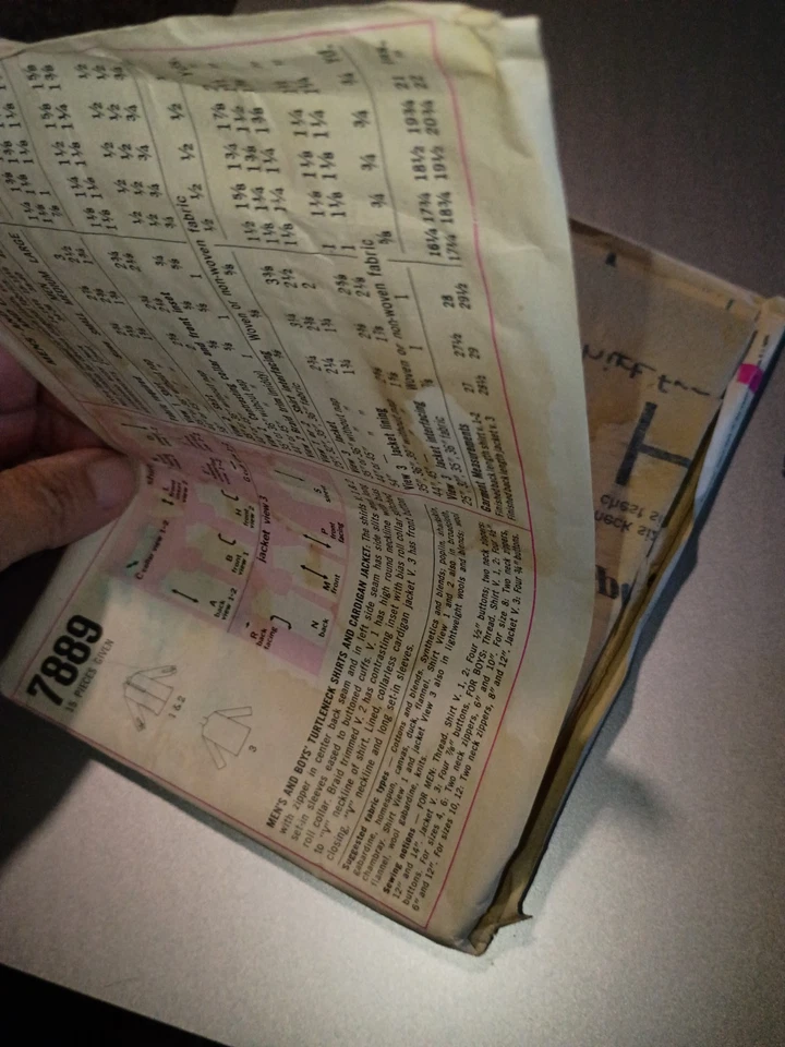 Simplicity Sewing Pattern 7889 Turtleneck Shirt & Cardigan Jackets Vintage 1960s - Image 3 of 4