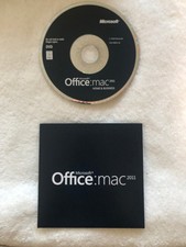 microsoft office for mac 2011 with Product Key Sticker on Back