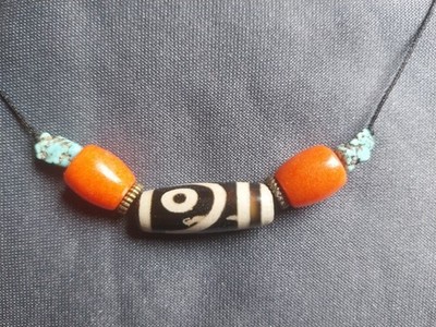  Reinhold Messner Kette 2 Augen Dzi Stein Amulett Himalaya Achat Bergsteiger 