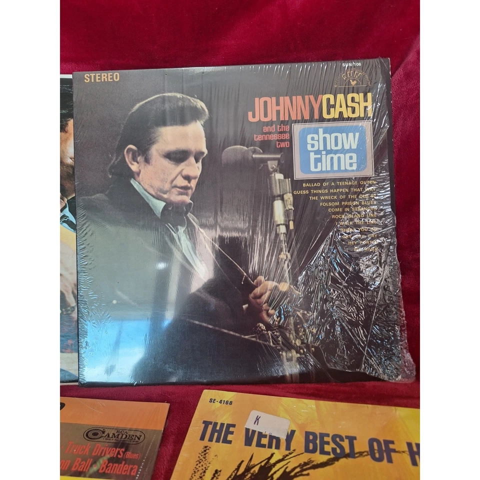 Johnny Cash, Hank Williams & Chet Atkins Country Vinyl LP Lot Of 4- VG+/EX - Image 3 of 4