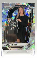 2024 Panini Prizm WNBA Elizabeth Kitley RC #140 Silver Cracked Ice Prizm Aces