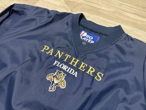 Gr. L - Vintage Florida Panthers Windbreaker Pullover Pro Player Navy Blau - Bild 4 von 5