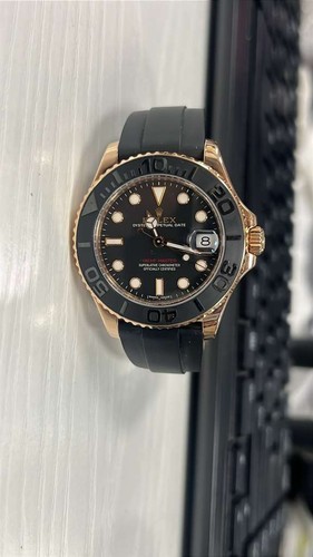 Rolex Yacht-Master 268655 Automatic 18k Rose Gold Black Dial U...