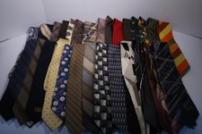 Vintage Ties Lot Of 28 Various Brands, Patterns, Sizes