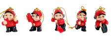 Vintage Trevco NASCAR 2004 Dale Earnhardt Jr. Christmas Ornaments Boxed Set of 5